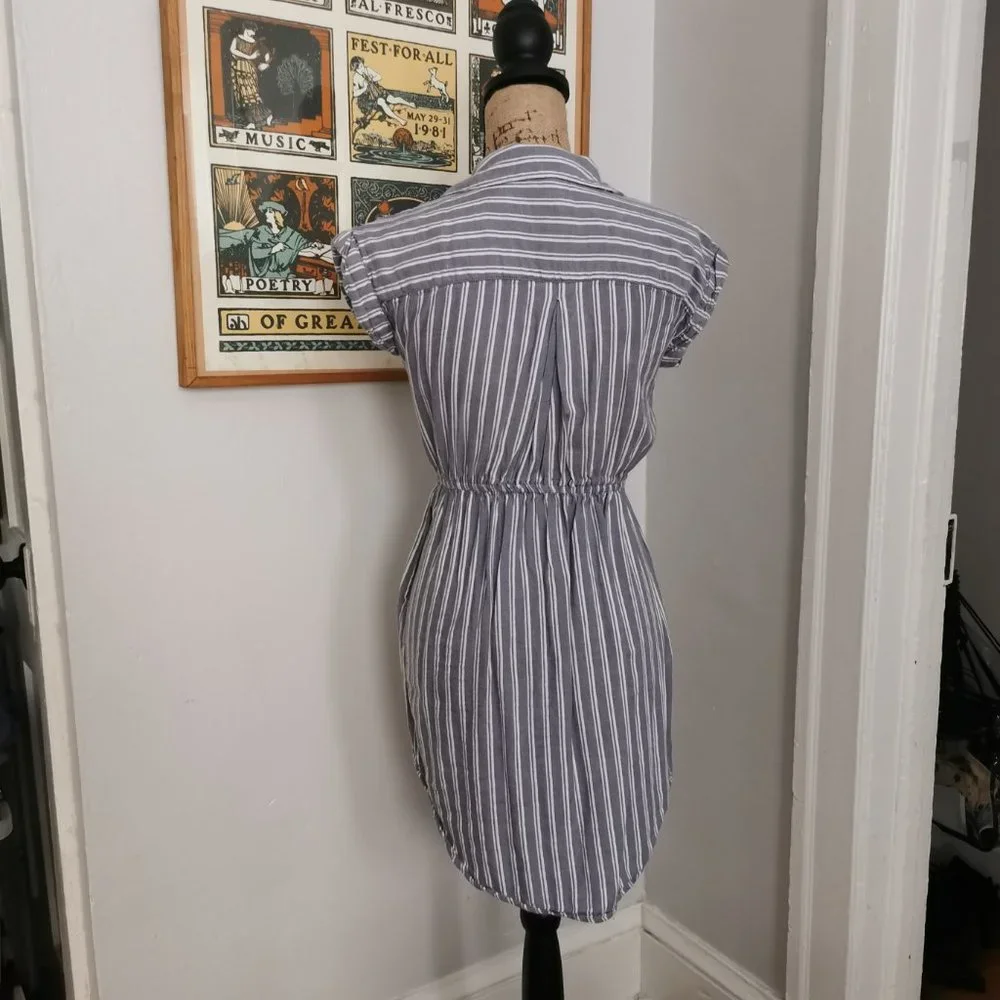 Button Front Shirt Dress - Picture 3 of 6